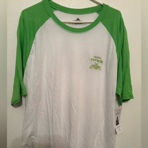 Patron tequila baseball style T-shirt NWT Xl - Picture 1 of 7
